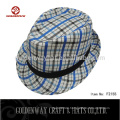 2015 neue Entwürfe Art und Weise preiswerter Baby Sommer Frühling Plaid Fedora Hut